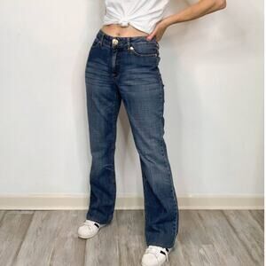 ESCADA SPORT Kate jeans high rise rhinestone pockets bootcut dark wash 2581